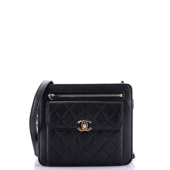 Chanel Front Pocket Square Clutch With #184475C24B - Picture 1 of 9